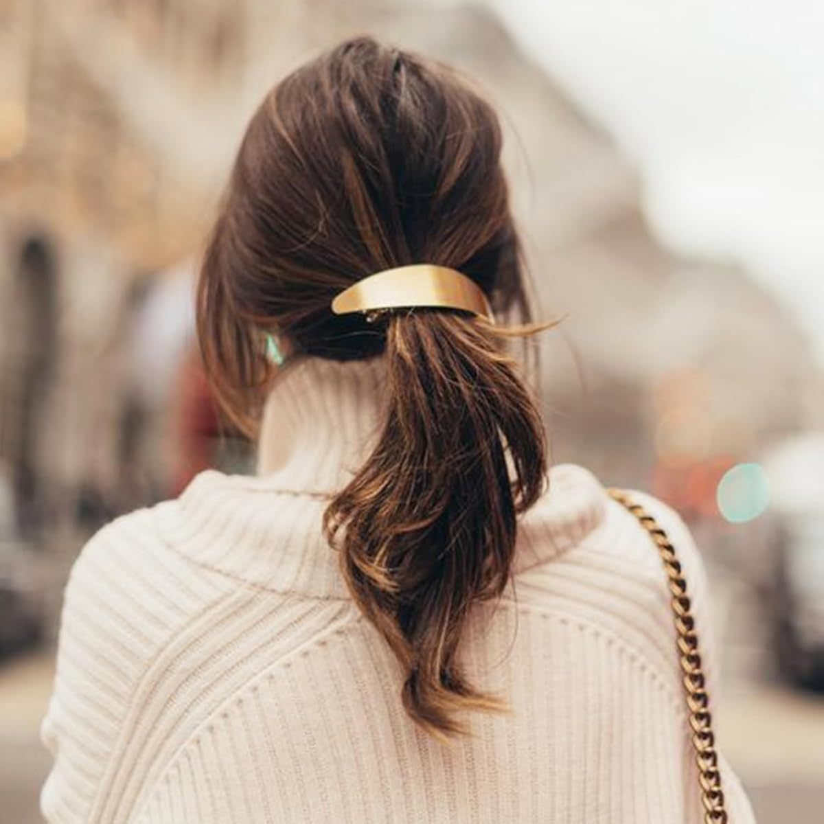DeD Pack of 5 Women Hair Clips Metal Hair Pins Simple Retro Large Hair Barrettes French Clip Barrettes for Women Lady( Golden), Hair Styling, Hair Accessories, Classic Design, Vintage Hair Clips, Highquality Metal, Durable Hairpins, Decorative Clips,