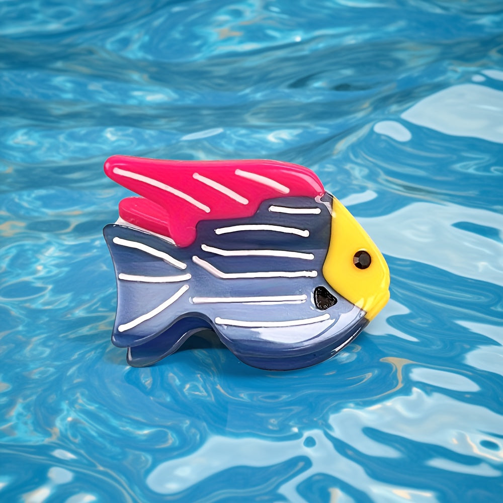 Two Items from The Marine Animal Series, Niche Ornamental Fish Hair Clips, Small Acetate Side Clips, Bangs Clips, Half-Up Hair Claw Clips, Unique And Fun Hair Accessories Suitable for Everyday Styles, Parties, And Travel.