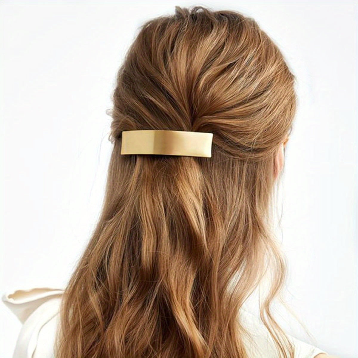 DeD Pack of 5 Women Hair Clips Metal Hair Pins Simple Retro Large Hair Barrettes French Clip Barrettes for Women Lady( Golden), Hair Styling, Hair Accessories, Classic Design, Vintage Hair Clips, Highquality Metal, Durable Hairpins, Decorative Clips,