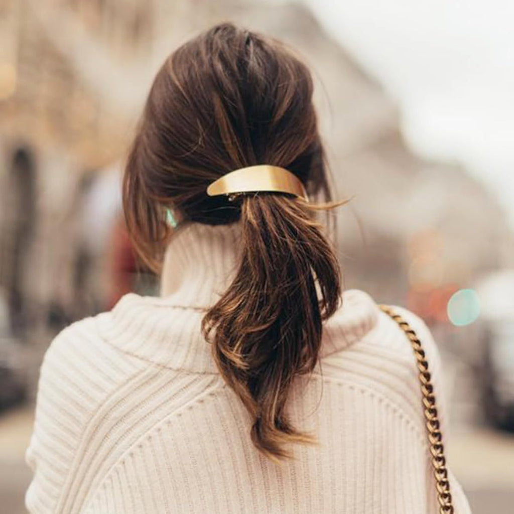 DeD Pack of 5 Women Hair Clips Metal Hair Pins Simple Retro Large Hair Barrettes French Clip Barrettes for Women Lady( Golden), Hair Styling, Hair Accessories, Classic Design, Vintage Hair Clips, Highquality Metal, Durable Hairpins, Decorative Clips,